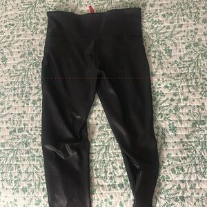 Spanx 1X Leggings - Leather Look